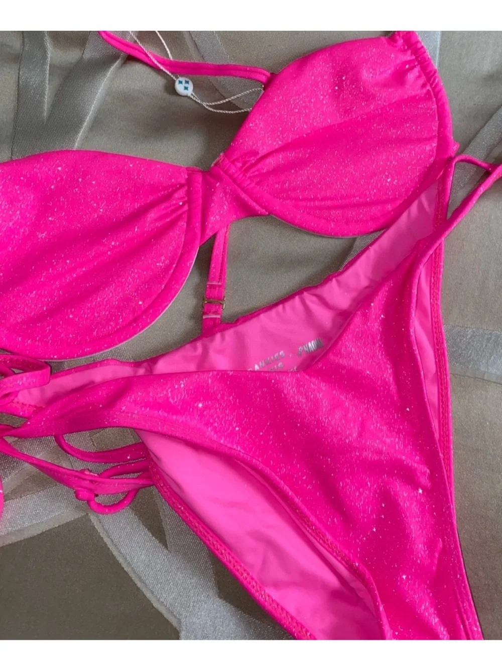 Frankies bikinis glitter bikini set